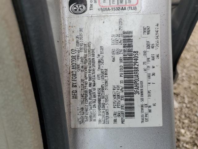 Photo 12 VIN: 3FAHP0JA9BR294058 - FORD FUSION 