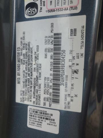 Photo 11 VIN: 3FAHP0JA9BR304250 - FORD FUSION SEL 