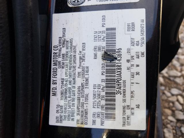 Photo 9 VIN: 3FAHP0JAXBR143696 - FORD FUSION SEL 