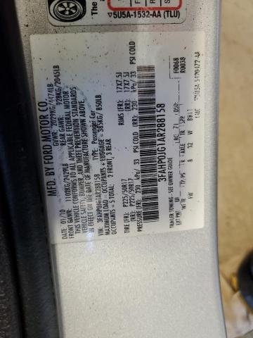 Photo 9 VIN: 3FAHP0JG1AR288158 - FORD FUSION SEL 