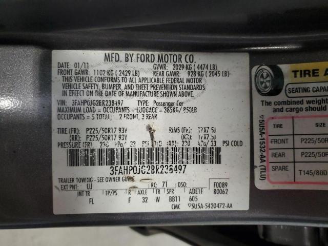 Photo 11 VIN: 3FAHP0JG2BR238497 - FORD FUSION 