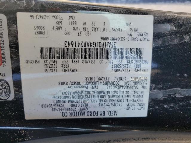 Photo 11 VIN: 3FAHP0JG4AR241643 - FORD FUSION 