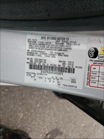 Photo 9 VIN: 3FAHP0JG4CR406075 - FORD FUSION SEL 