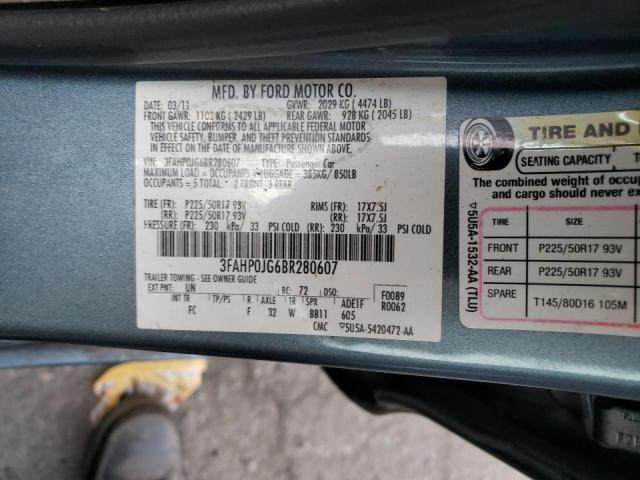 Photo 9 VIN: 3FAHP0JG6BR280607 - FORD FUSION SEL 