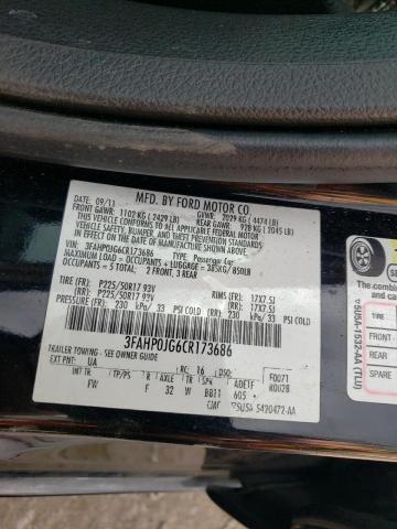 Photo 12 VIN: 3FAHP0JG6CR173686 - FORD FUSION SEL 