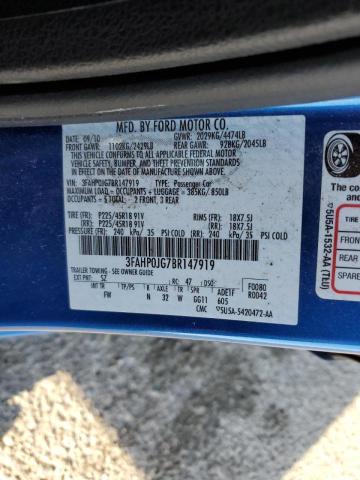 Photo 9 VIN: 3FAHP0JG7BR147919 - FORD FUSION SEL 