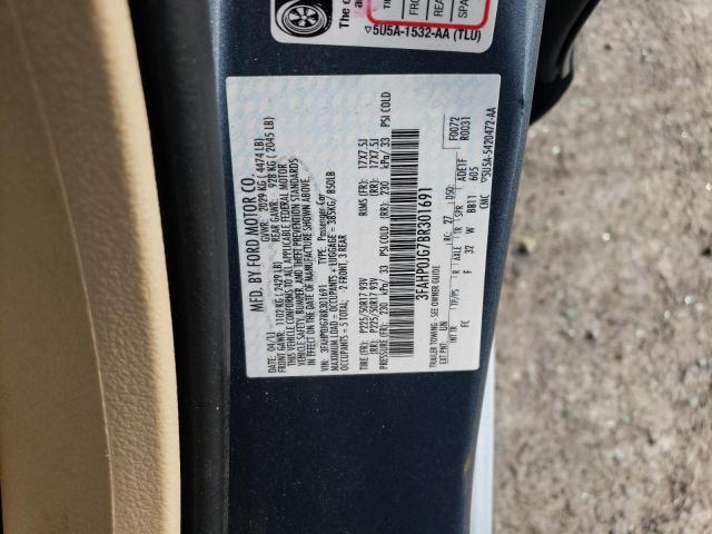 Photo 11 VIN: 3FAHP0JG7BR301691 - FORD FUSION 