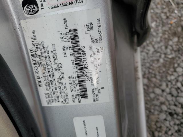 Photo 12 VIN: 3FAHP0JG8CR148403 - FORD FUSION 