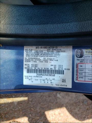 Photo 9 VIN: 3FAHP0JG9AR288568 - FORD FUSION SEL 