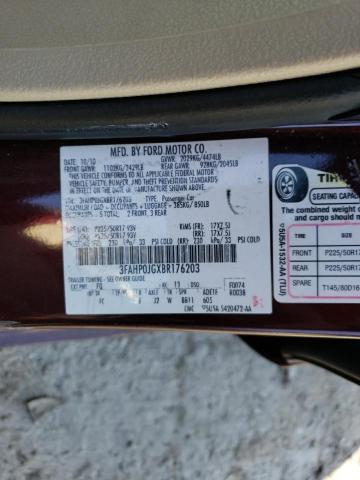 Photo 11 VIN: 3FAHP0JGXBR176203 - FORD FUSION SEL 