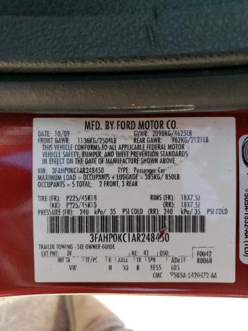 Photo 11 VIN: 3FAHP0KC1AR248450 - FORD FUSION SPO 