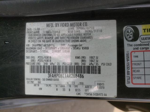 Photo 9 VIN: 3FAHP0KC1AR268486 - FORD FUSION SPO 