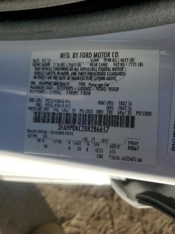 Photo 9 VIN: 3FAHP0KC2BR286657 - FORD FUSION SPO 