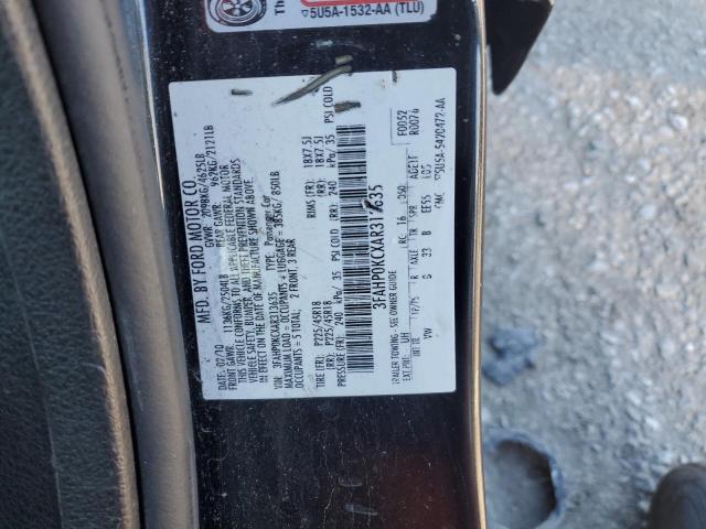 Photo 11 VIN: 3FAHP0KCXAR313635 - FORD FUSION 