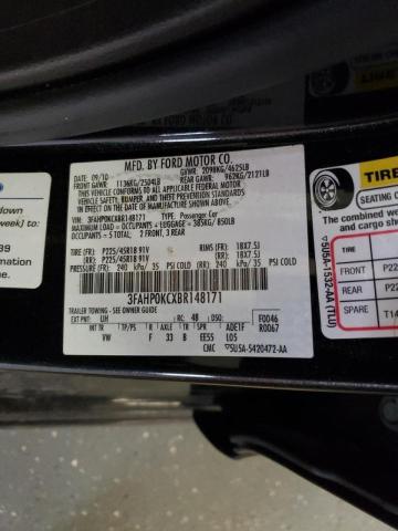 Photo 11 VIN: 3FAHP0KCXBR148171 - FORD FUSION SPO 