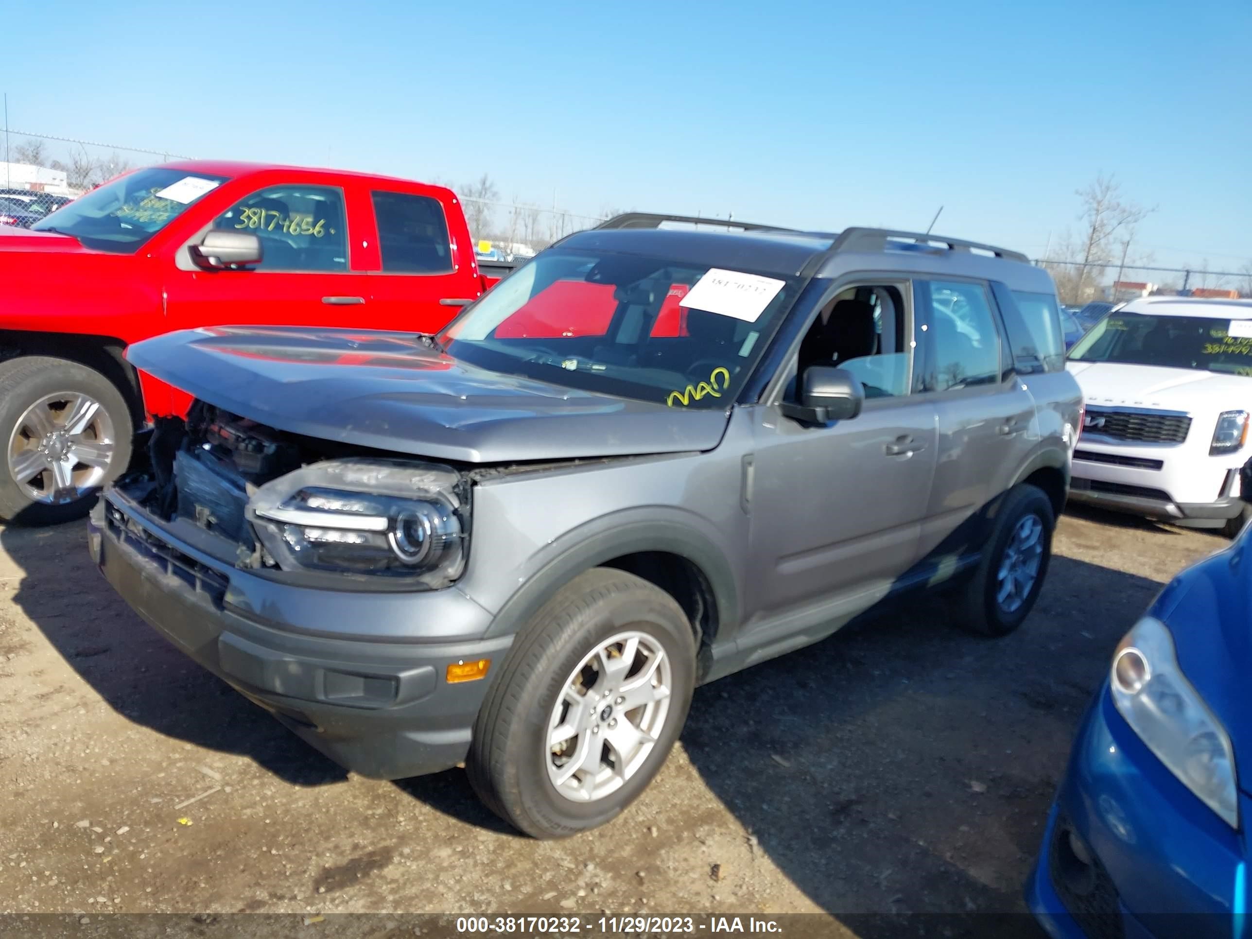 Photo 1 VIN: 3FMCR9A66MRA62496 - FORD BRONCO SPORT 