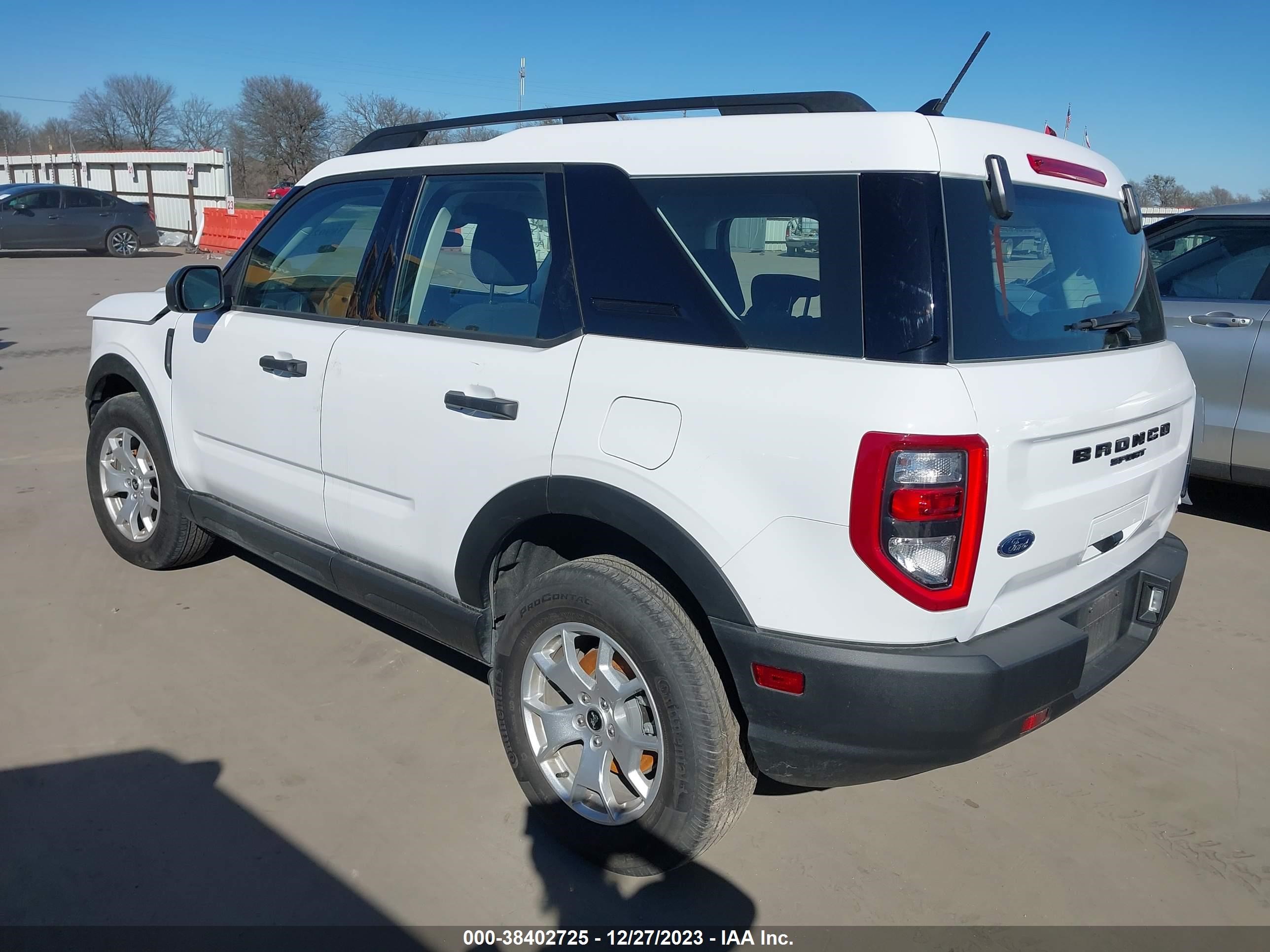 Photo 2 VIN: 3FMCR9A68PRD20196 - FORD BRONCO SPORT 