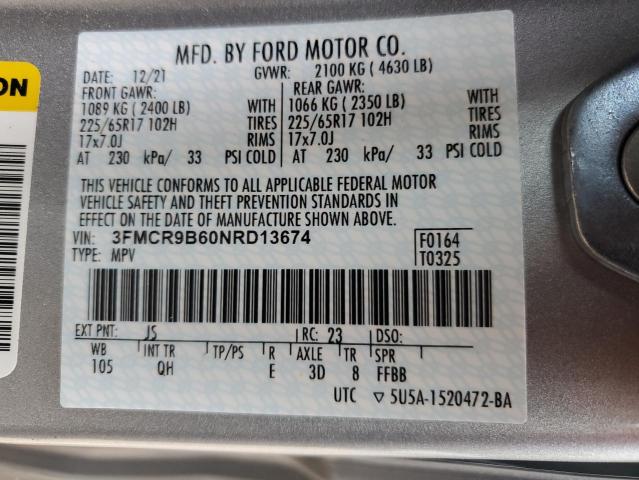 Photo 11 VIN: 3FMCR9B60NRD13674 - FORD BRONCO 