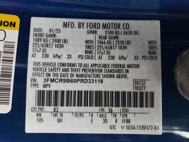 Photo 13 VIN: 3FMCR9B60PRD33118 - FORD BRONCO SPO 