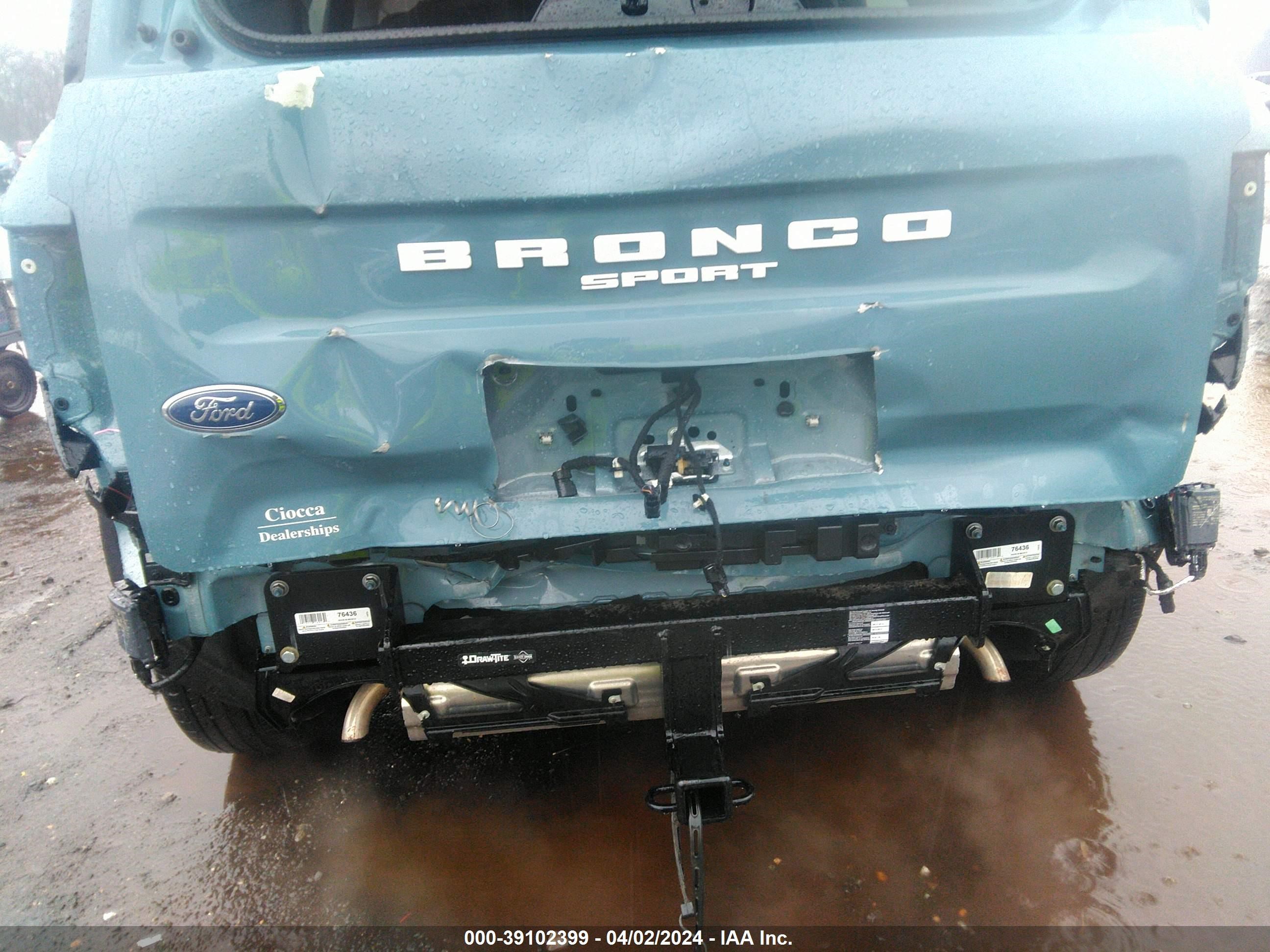 Photo 5 VIN: 3FMCR9B60PRD52218 - FORD BRONCO SPORT 