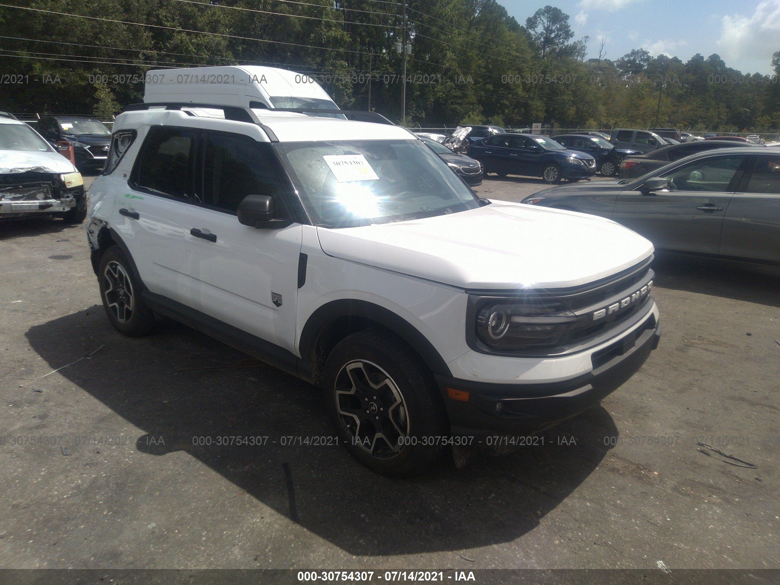 Photo 1 VIN: 3FMCR9B61MRA12782 - FORD BRONCO SPORT 