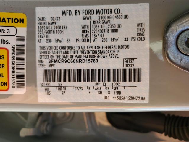 Photo 11 VIN: 3FMCR9C60NRD15780 - FORD BRONCO 