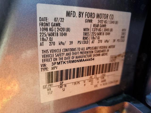 Photo 11 VIN: 3FMTK1RM0NMA44454 - FORD MUSTANG MA 