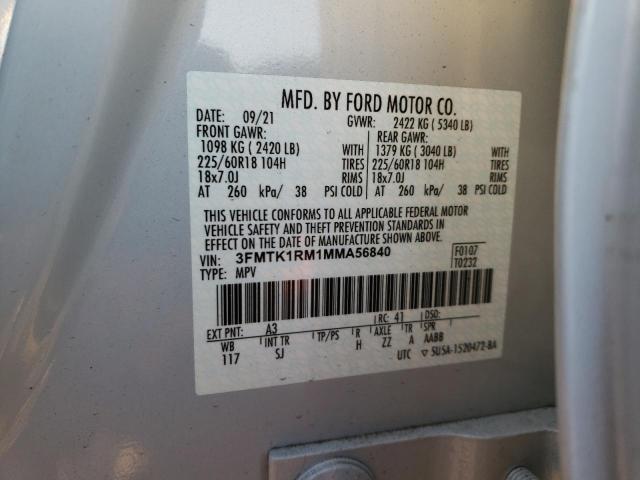 Photo 12 VIN: 3FMTK1RM1MMA56840 - FORD MUSTANG MA 