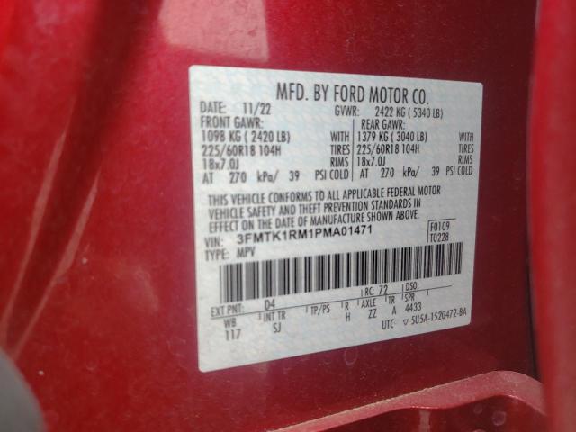 Photo 12 VIN: 3FMTK1RM1PMA01471 - FORD MUSTANG MA 