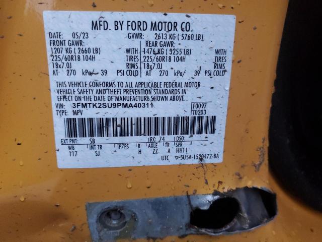 Photo 13 VIN: 3FMTK2SU9PMA40311 - FORD MUSTANG MA 