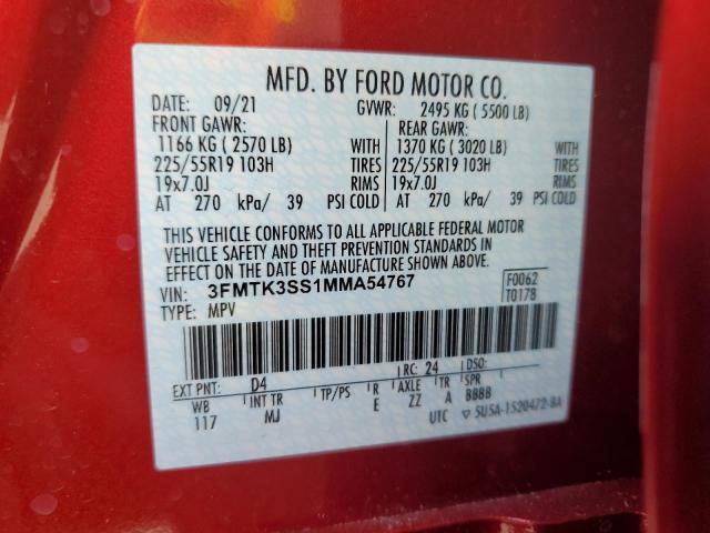 Photo 12 VIN: 3FMTK3SS1MMA54767 - FORD MUSTANG MACH-E 