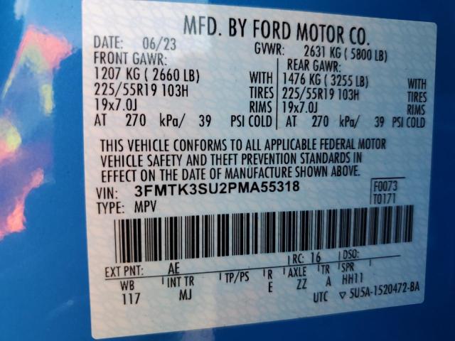 Photo 13 VIN: 3FMTK3SU2PMA55318 - FORD MUSTANG MA 