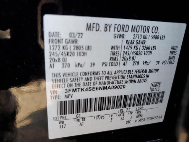 Photo 12 VIN: 3FMTK4SE6NMA09020 - FORD MUSTANG MA 