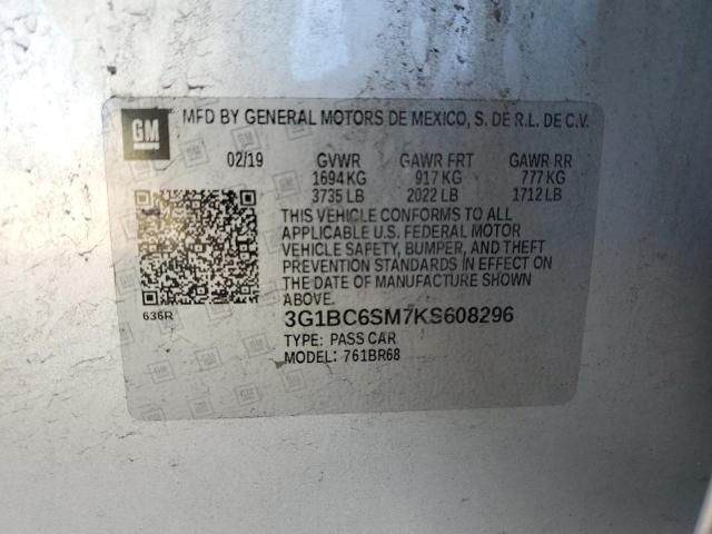 Photo 11 VIN: 3G1BC6SM7KS608296 - CHEVROLET CRUZE 