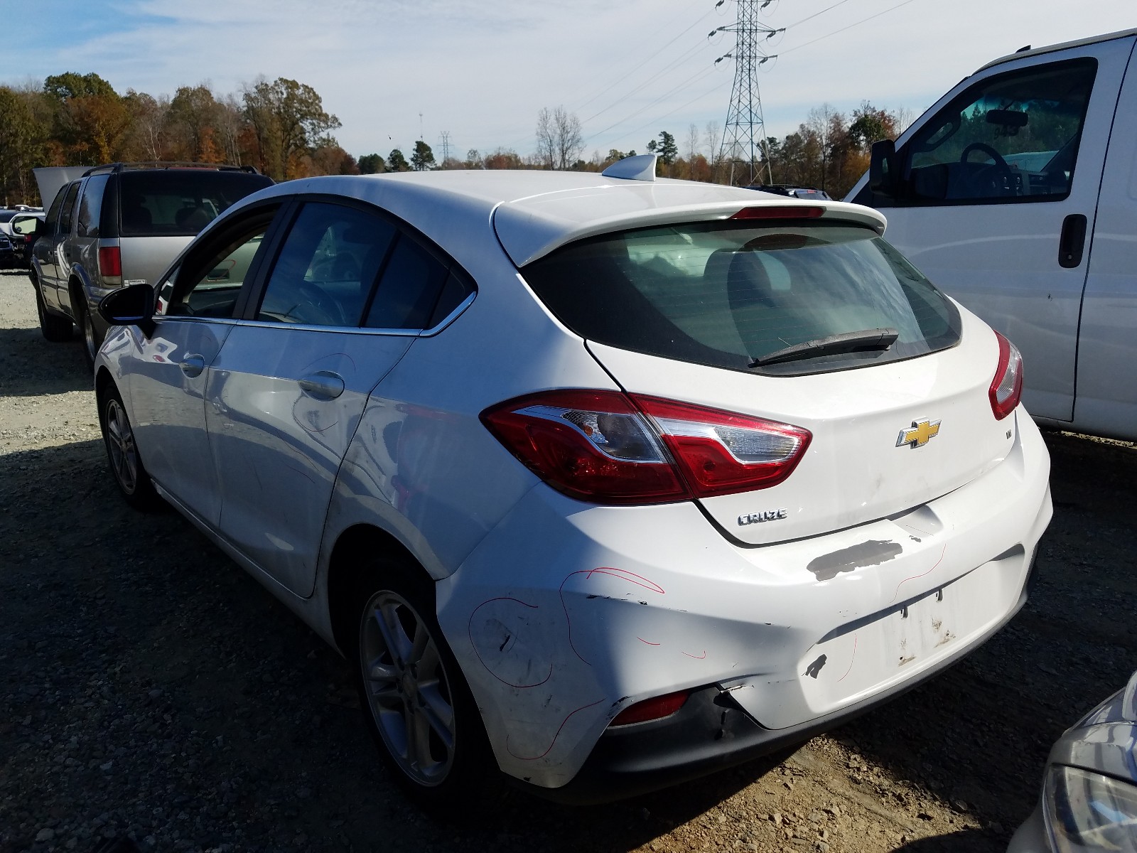 Photo 2 VIN: 3G1BE6SM0HS527093 - CHEVROLET CRUZE LT 