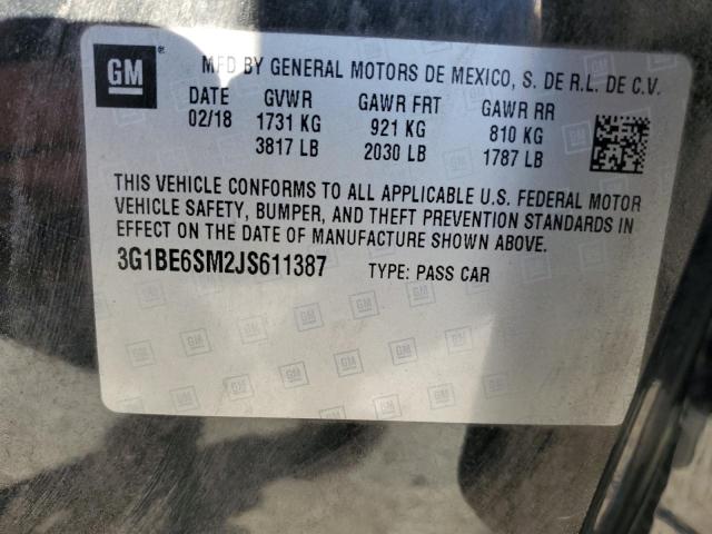 Photo 11 VIN: 3G1BE6SM2JS611387 - CHEVROLET CRUZE LT 