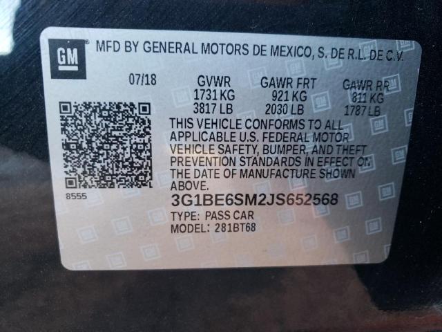 Photo 12 VIN: 3G1BE6SM2JS652568 - CHEVROLET CRUZE 