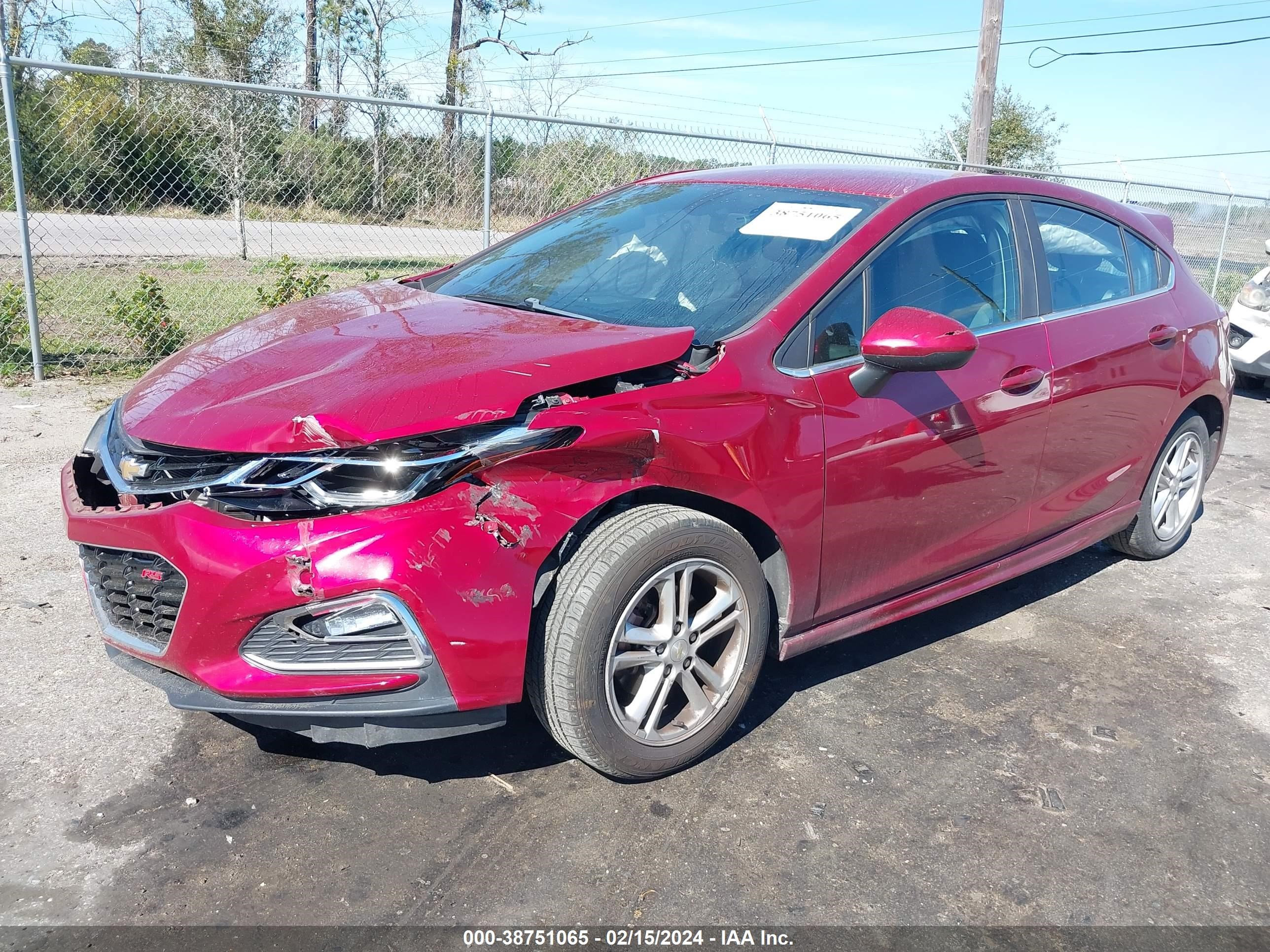 Photo 1 VIN: 3G1BE6SM3HS525063 - CHEVROLET CRUZE 