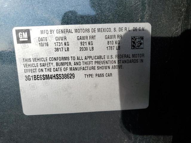 Photo 12 VIN: 3G1BE6SM4HS538629 - CHEVROLET CRUZE LT 