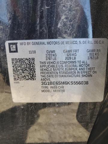 Photo 12 VIN: 3G1BE6SM6KS556038 - CHEVROLET CRUZE LT 