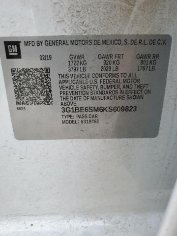 Photo 11 VIN: 3G1BE6SM6KS609823 - CHEVROLET CRUZE LT 