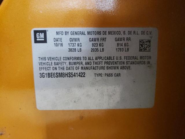 Photo 11 VIN: 3G1BE6SM8HS541422 - CHEVROLET CRUZE 