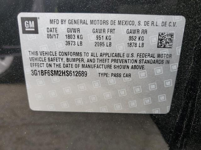 Photo 11 VIN: 3G1BF6SM2HS612689 - CHEVROLET CRUZE 