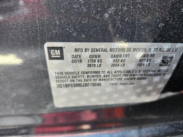 Photo 12 VIN: 3G1BF6SM6JS615648 - CHEVROLET CRUZE PREM 