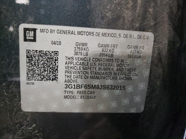 Photo 9 VIN: 3G1BF6SM8JS632015 - CHEVROLET CRUZE PREM 