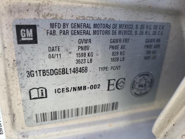 Photo 9 VIN: 3G1TB5DG6BL148468 - CHEVROLET AVEO LS 