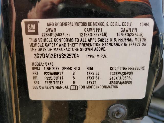 Photo 11 VIN: 3G7DA03E15S525704 - PONTIAC AZTEK 