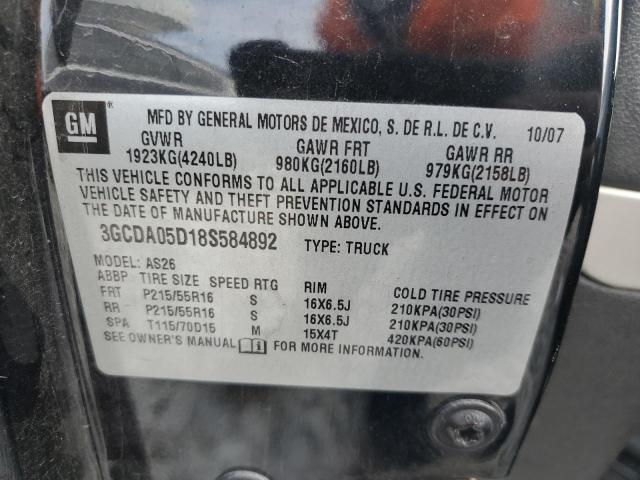 Photo 11 VIN: 3GCDA05D18S584892 - CHEVROLET HHR PANEL 