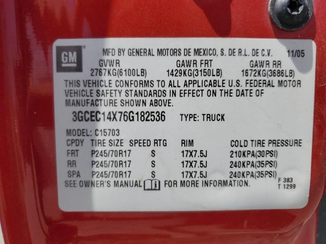 Photo 11 VIN: 3GCEC14X76G182536 - CHEVROLET SILVERADO 