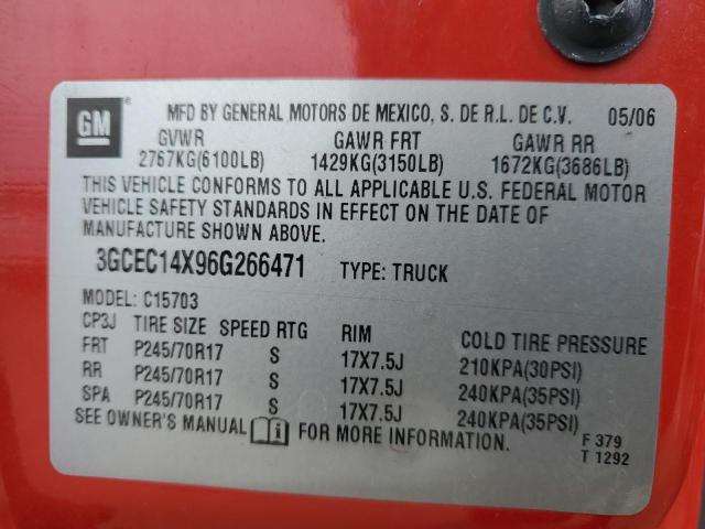 Photo 11 VIN: 3GCEC14X96G266471 - CHEVROLET SILVERADO 